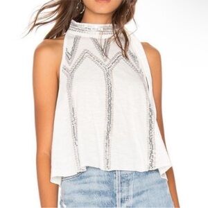 Free People Glitter City Sequin Tank